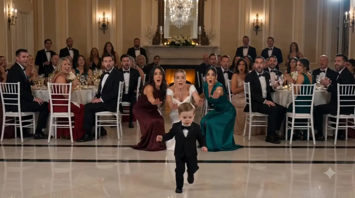 The Bride Called Her Little Boy Across the Ballroom—He Ran Past Her and Into the Maid’s Arms Instead