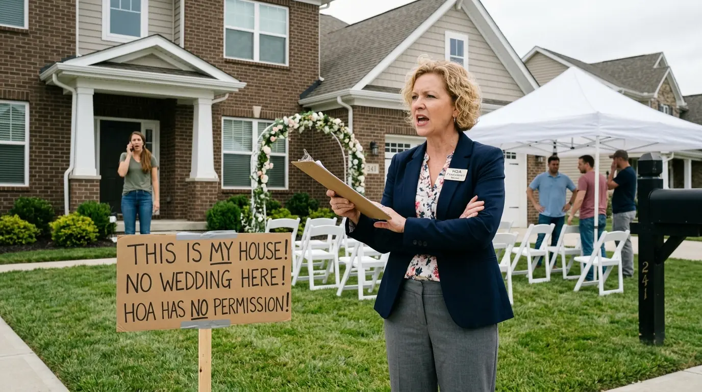 HOA Scheduled a Wedding at My House Without Permission — So I Legally Hired a Demolition Crew