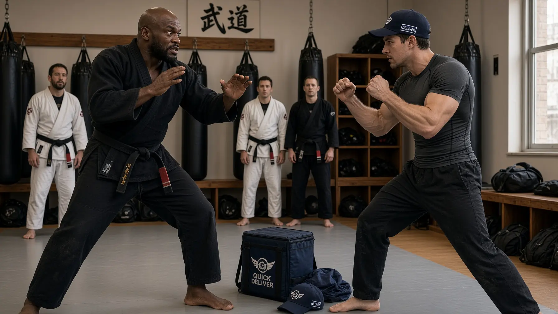 The black belt shoved a delivery driver out of the dojo — then the driver took off his jacket