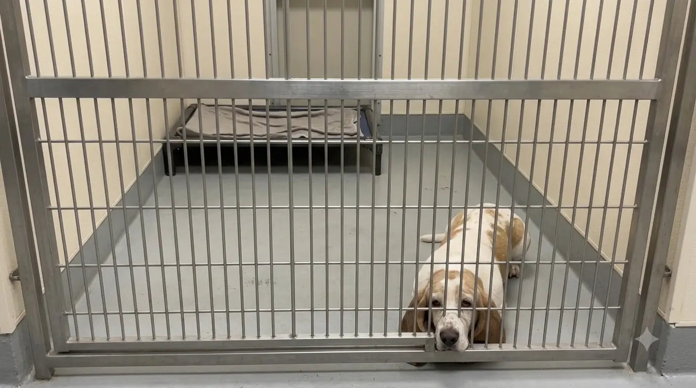 Franklin Keeps Getting Passed By Because His Weak Legs Can’t Get Him to the Kennel Door in Time