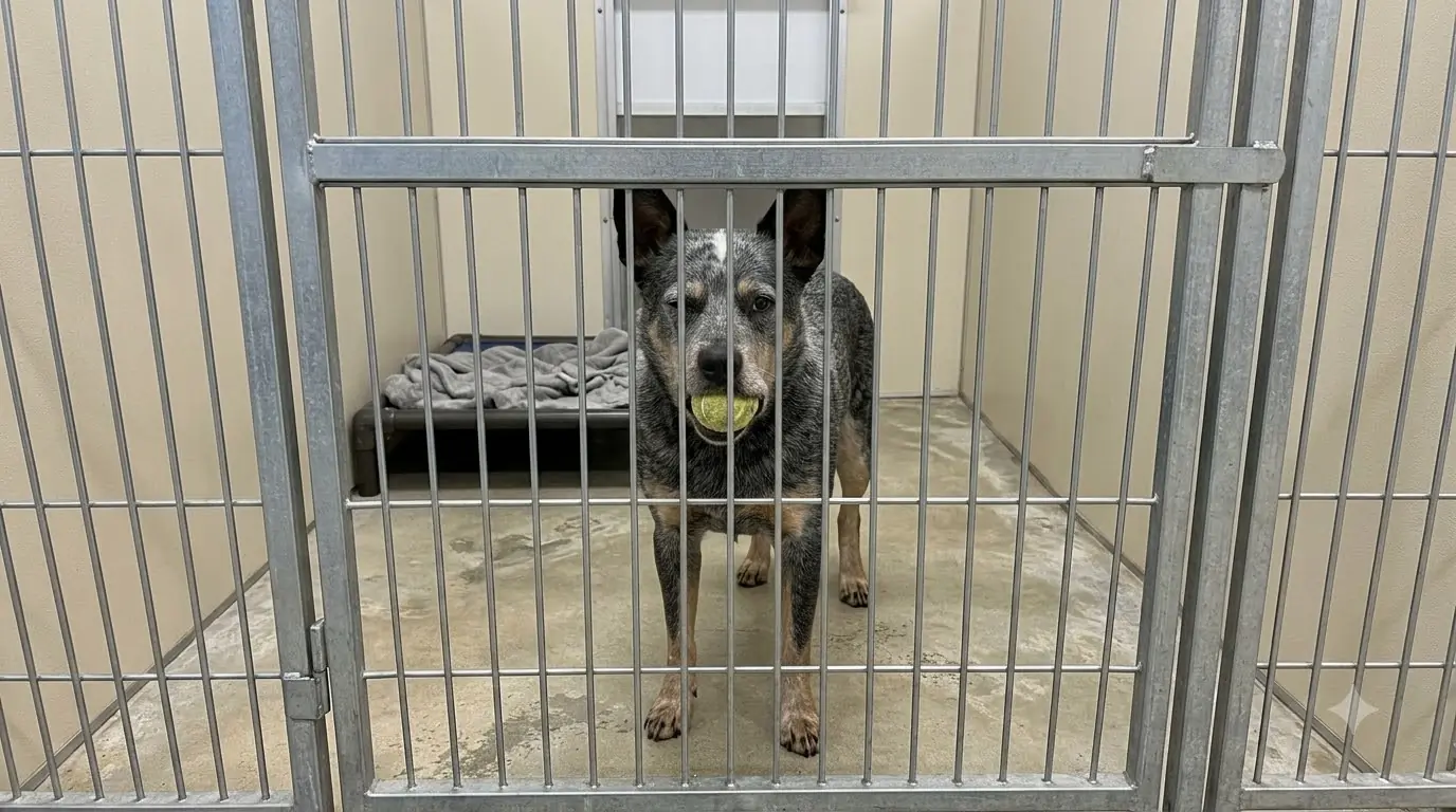 Blue’s Face Makes People Walk Away, but He Still Brings His Tennis Ball to Anyone Who Stops