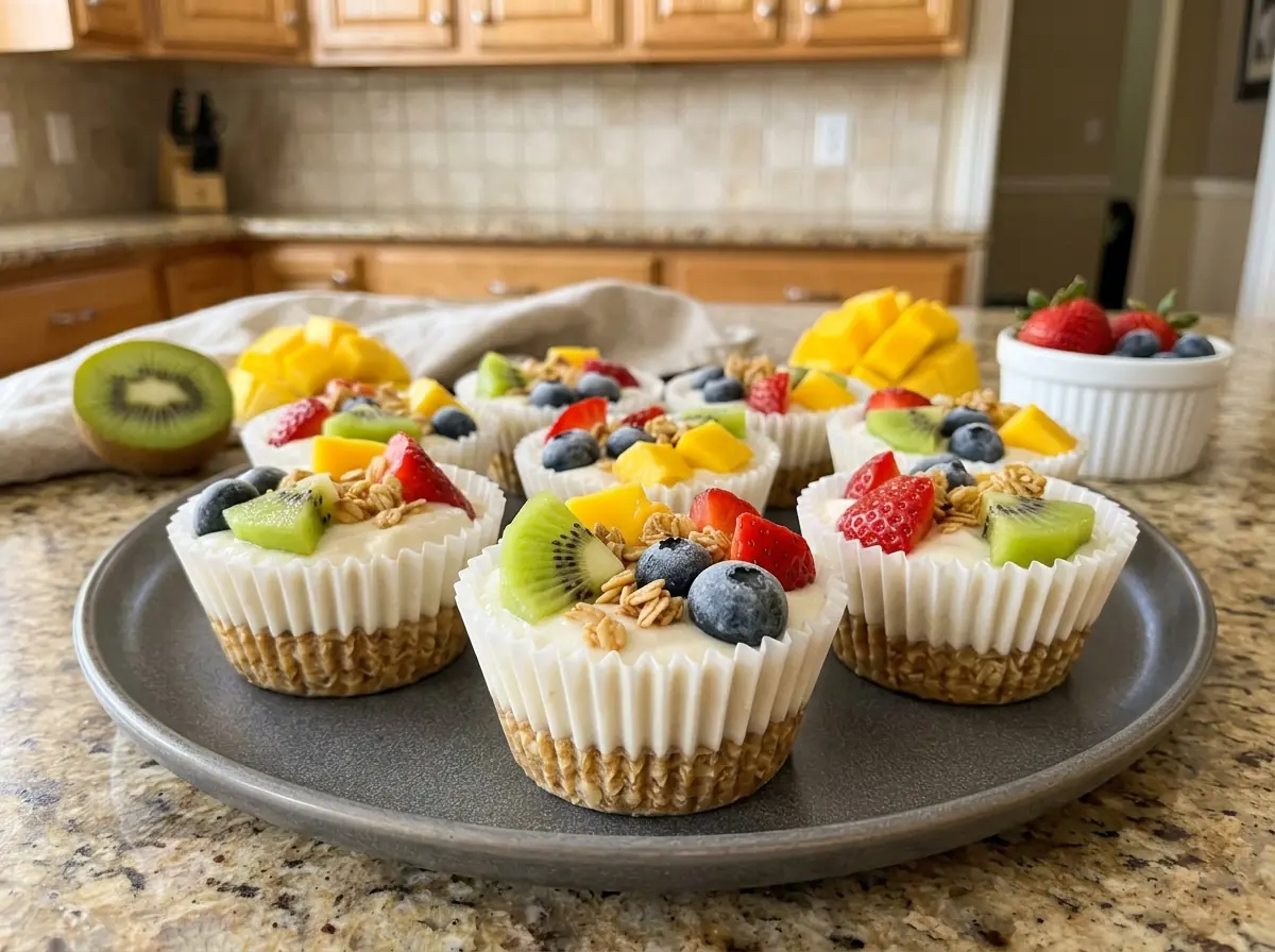 Frozen Yogurt Granola Cups – Fruity, Creamy & Perfect for Summer