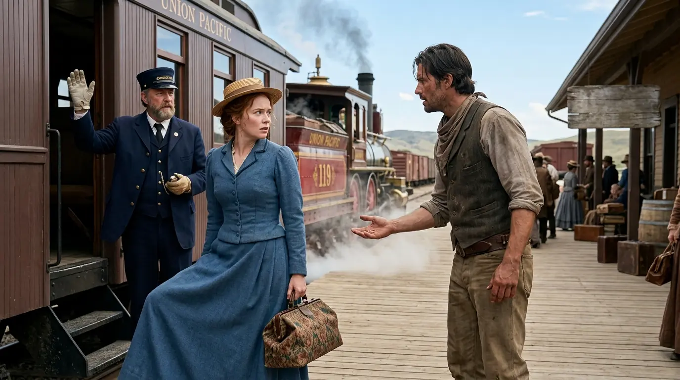 She Traded Her Wedding Ring for a Train Ticket West — Before She Boarded, the Cowboy Returned Her Ring
