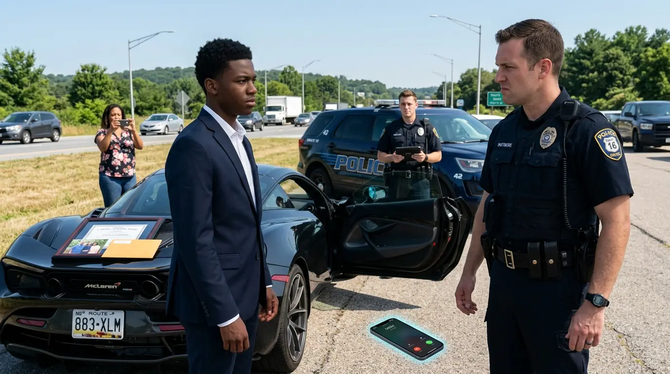 Police Pull Over a Black Teen in a Supercar — Minutes Later, FBI Director Arrives to Collect His Son