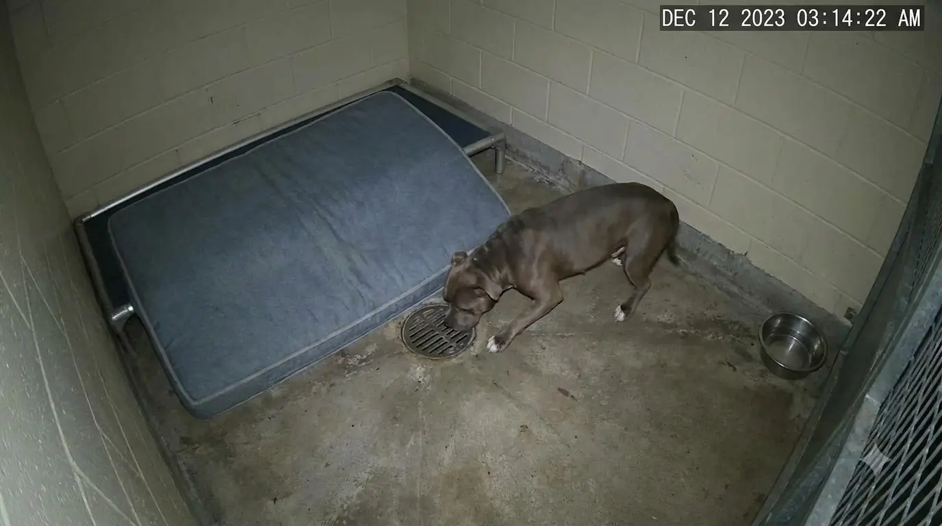 Rocky Has Started Sleeping With His Face Against the Kennel Drain—and Nobody Knows Why