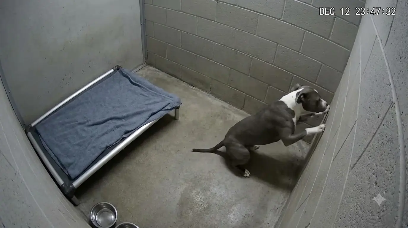 Rocco Keeps Attacking the Same Spot on His Kennel Wall—and Nobody Knows What He’s Experiencing