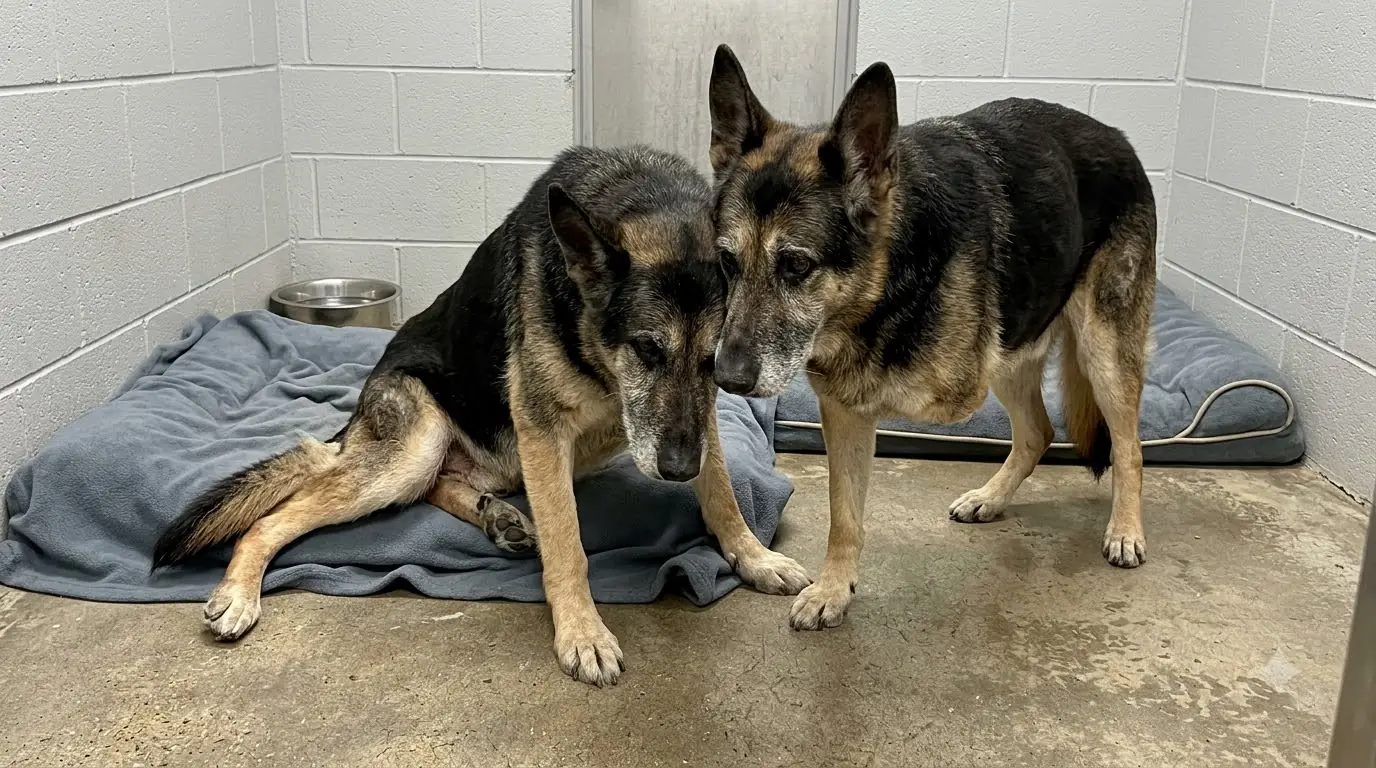 Rex Has Only Three Legs, but Every Morning He Still Gets Up When His Partner Falls