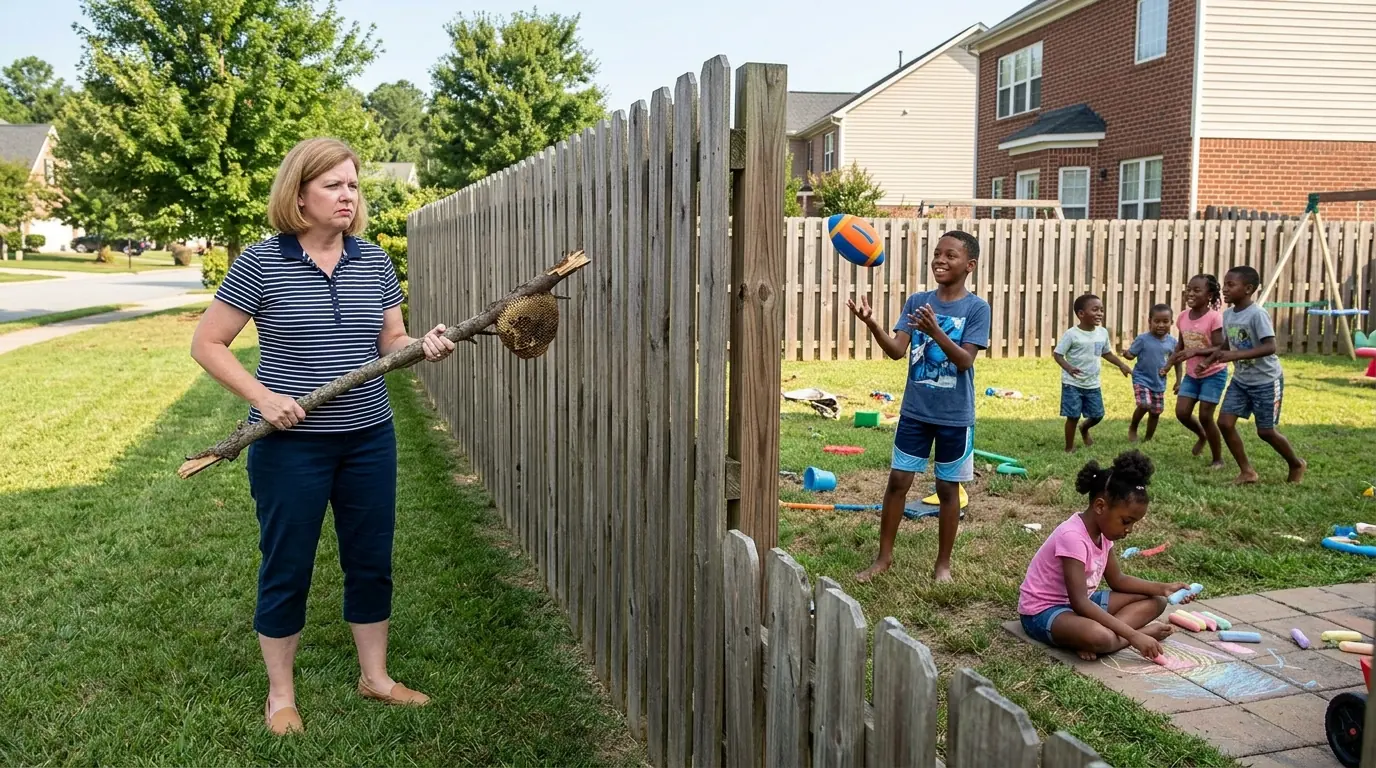 HOA Karen Threw a Beehive Into a Yard Full of Children — Then Dad Pointed at the Camera