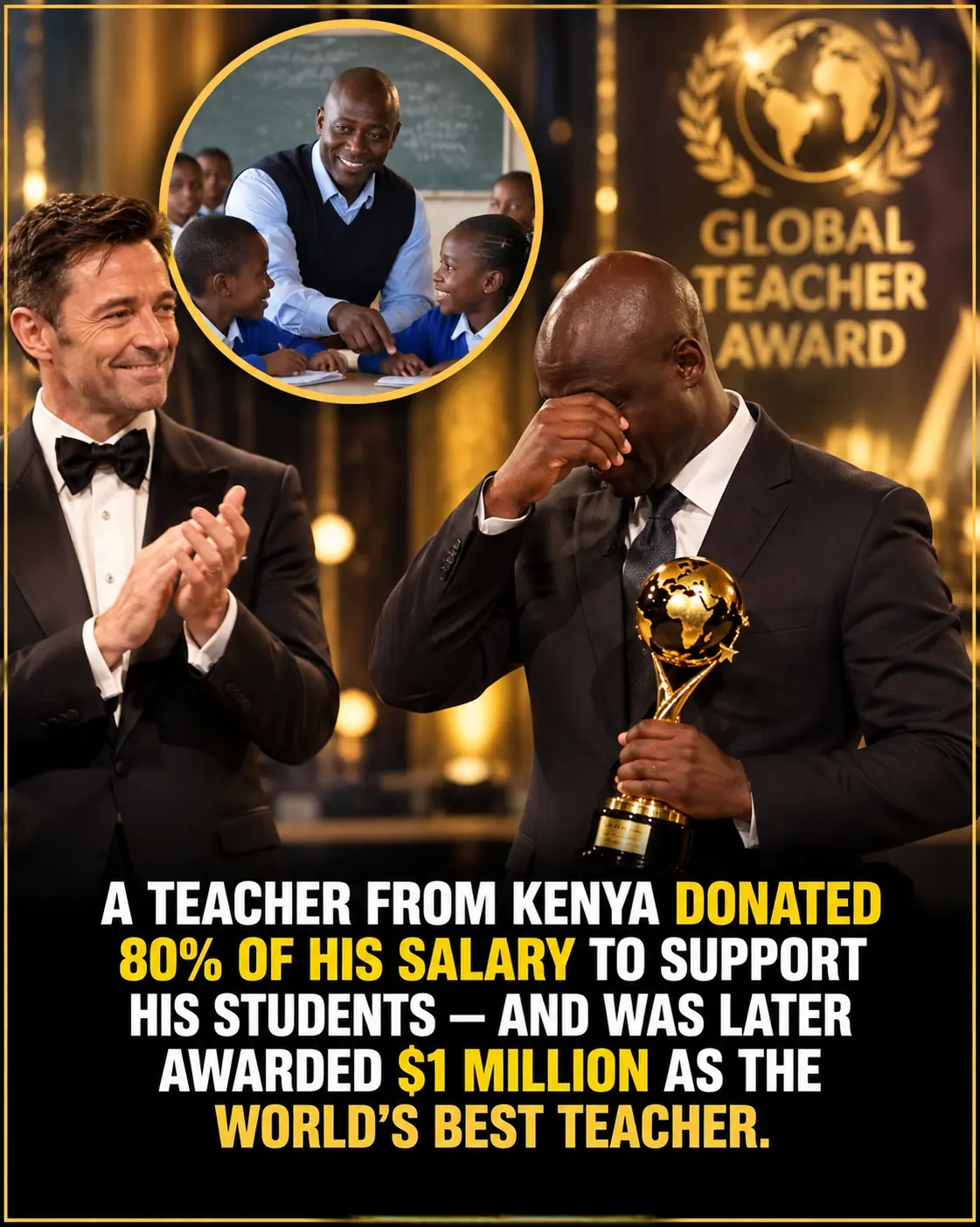Teacher Gave Away 80% of His Salary to Help Poor Students—Then Won the Global Teacher Prize