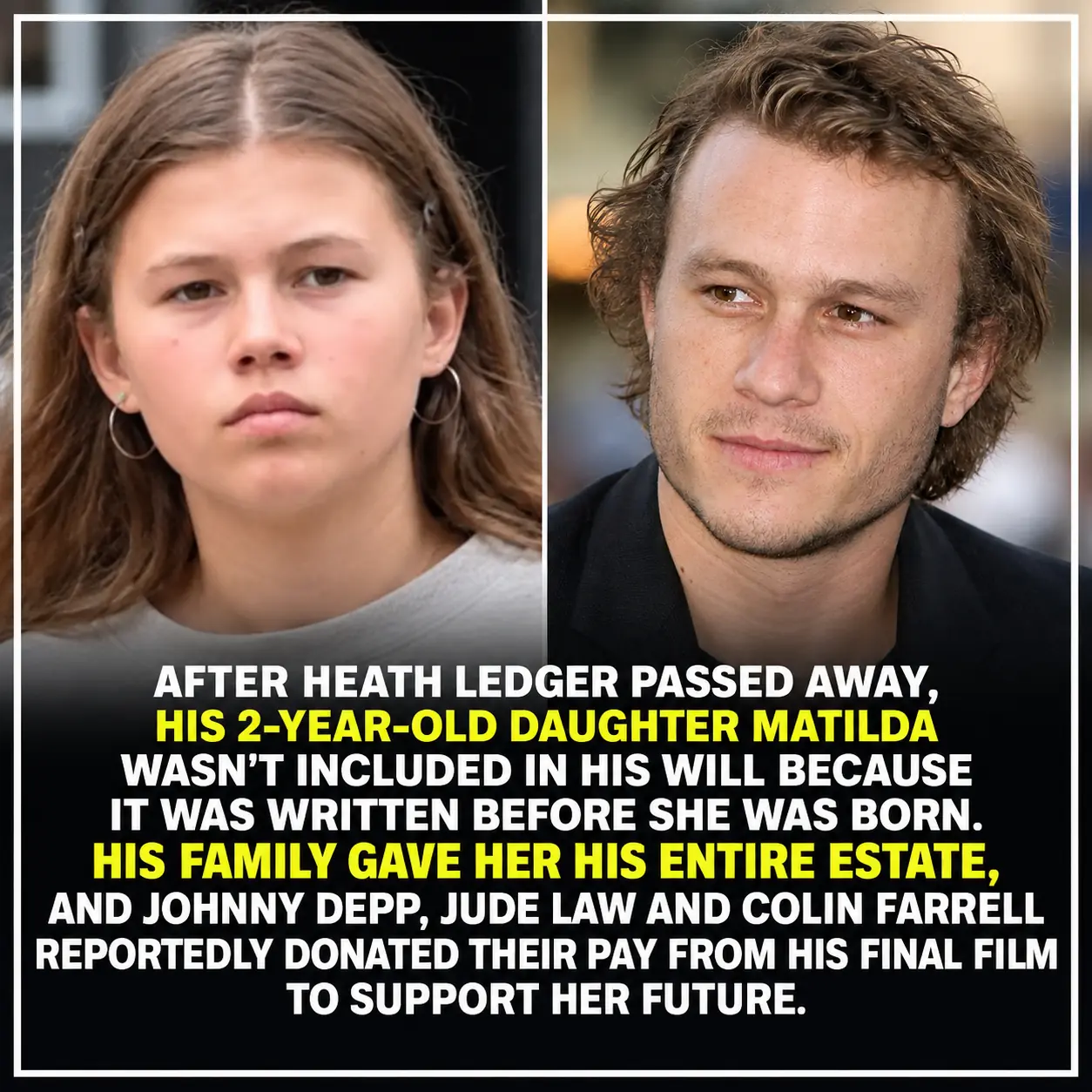 Heath Ledger Left Behind an Outdated Will — What His Family and Fellow Actors Did for His Daughter Became a Powerful Act of Love