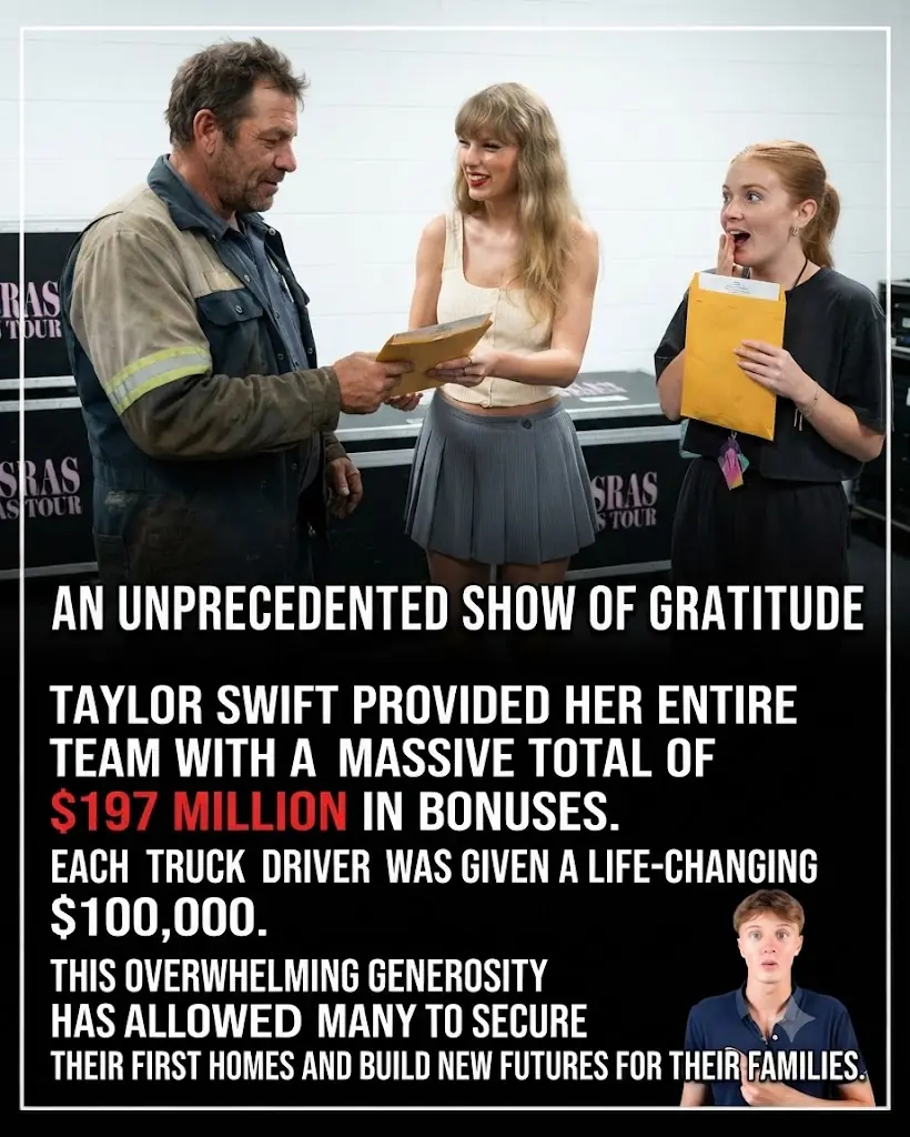 Taylor Swift Gave Her Eras Tour Crew $197 Million in Bonuses — and One Group Received $100,000 Each