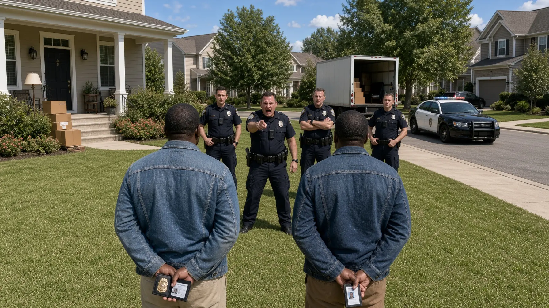 4 Cops Surrounded Black Twins to "Teach Them A Lesson"—Unaware One's FBI And One's Their New Captain