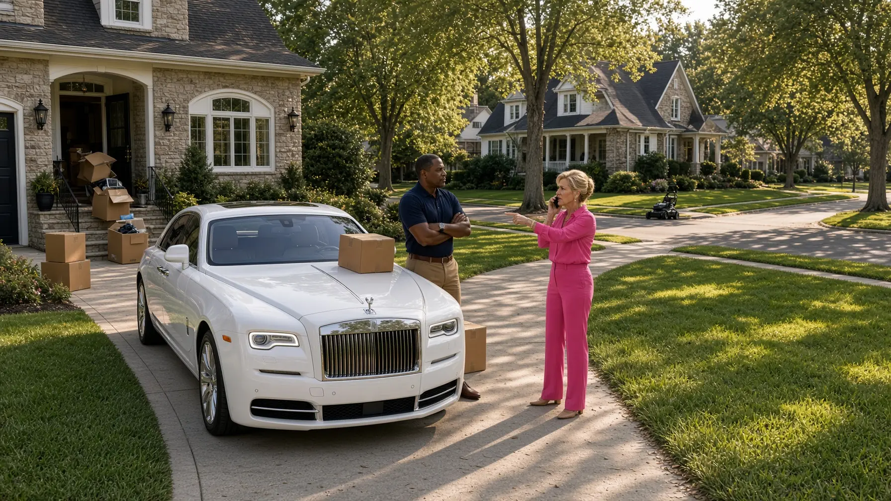 Rich Woman Calls 911 On A Rolls-Royce In Black Man's Driveway—Unaware He's The New Chief Of Police