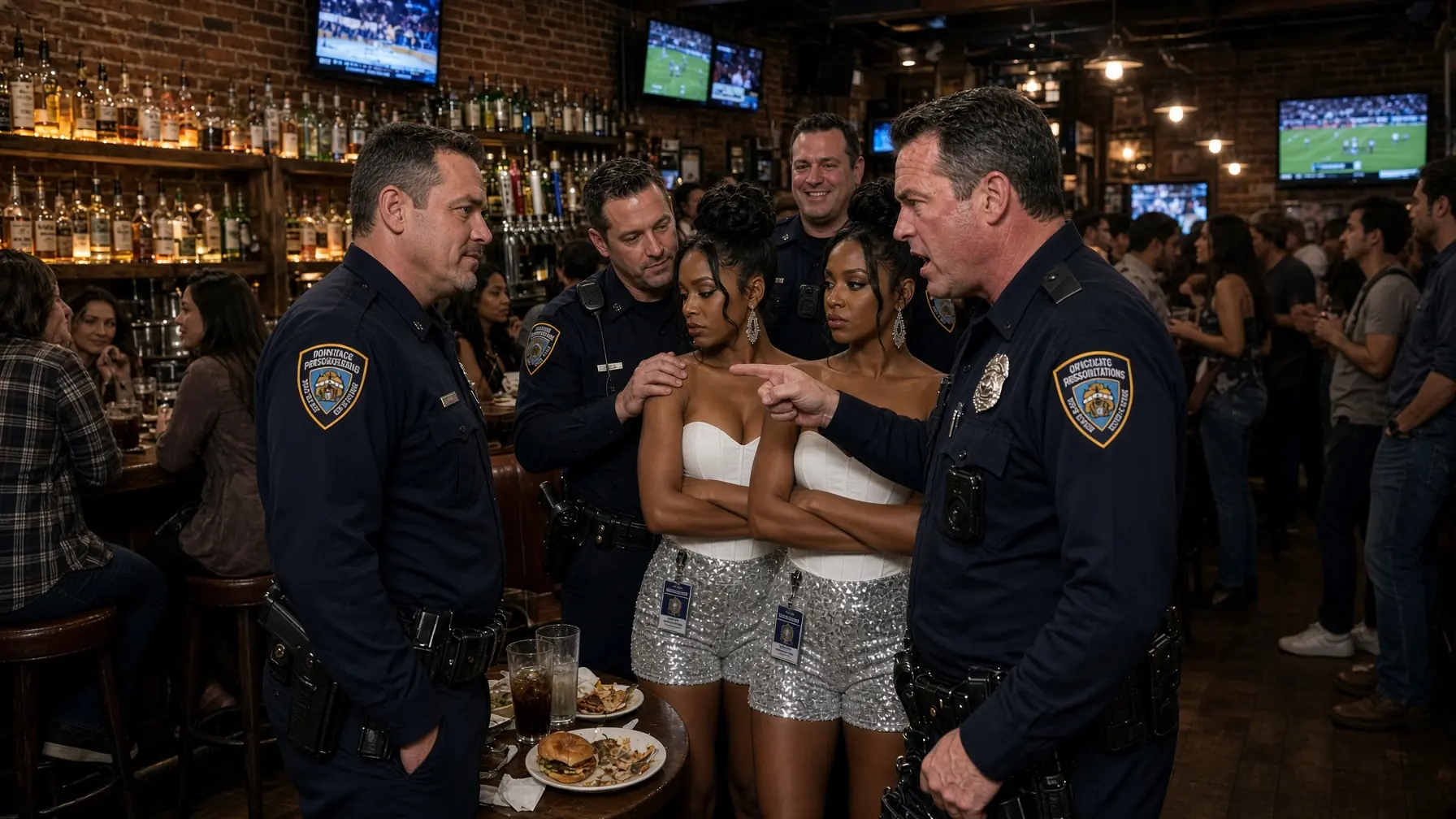 "Double The Fun!" 4 Cops Surround Twins At the Bar—Unaware They’re Both FBI Agents