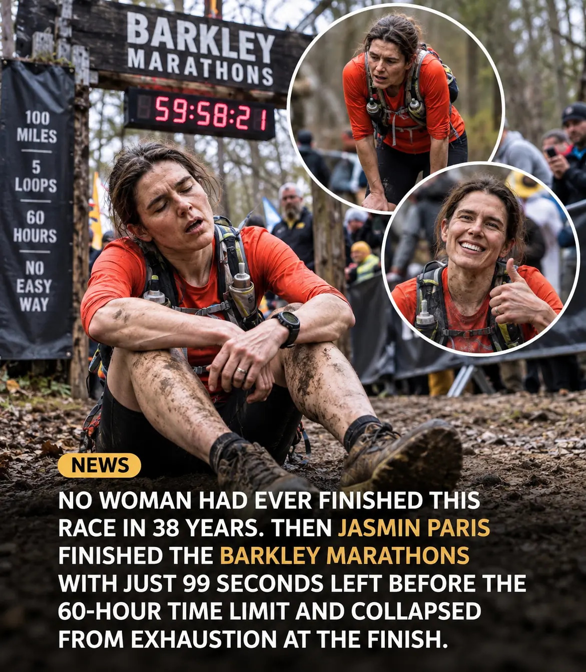 **She Had 60 Hours to Make History — Jasmin Paris Did It With Just 99 Seconds to Spare**