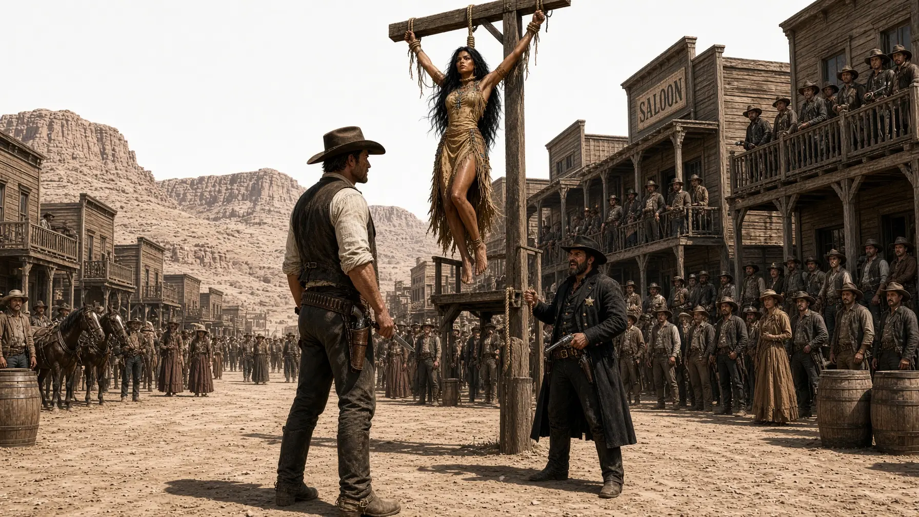The Rancher Saved the Chief’s Daughter From the Noose—By Dawn, Her Tribe Surrounded His Ranch
