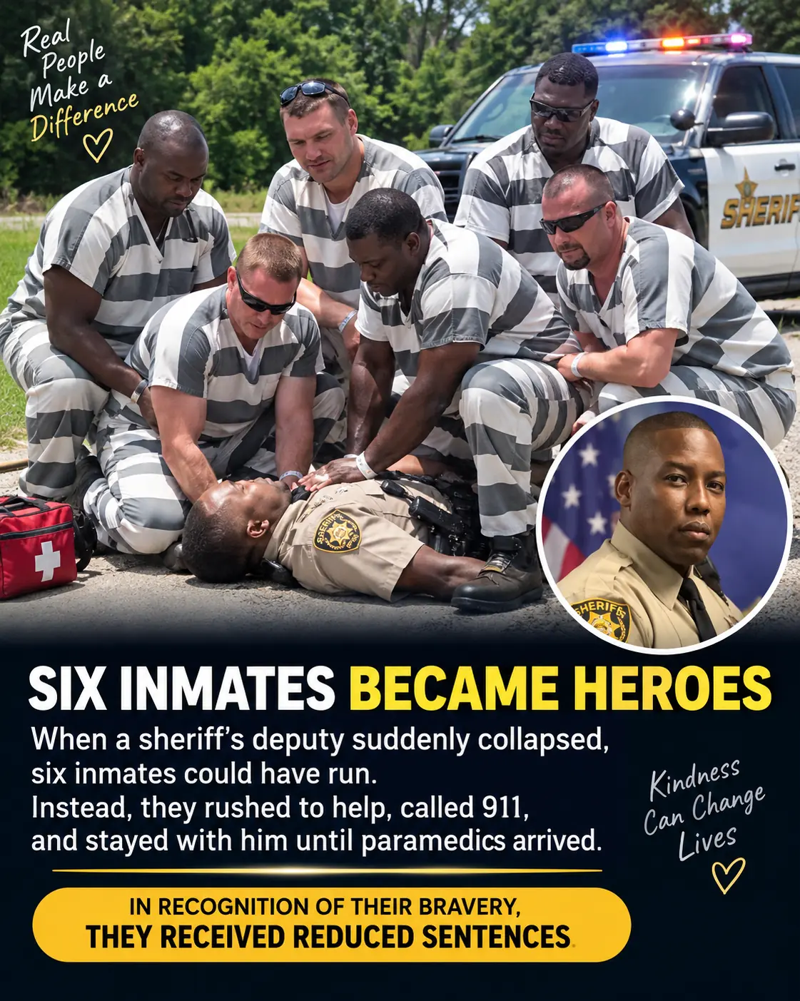 Six Inmates Had the Perfect Chance to Escape—Instead, They Chose to Save a Deputy’s Life