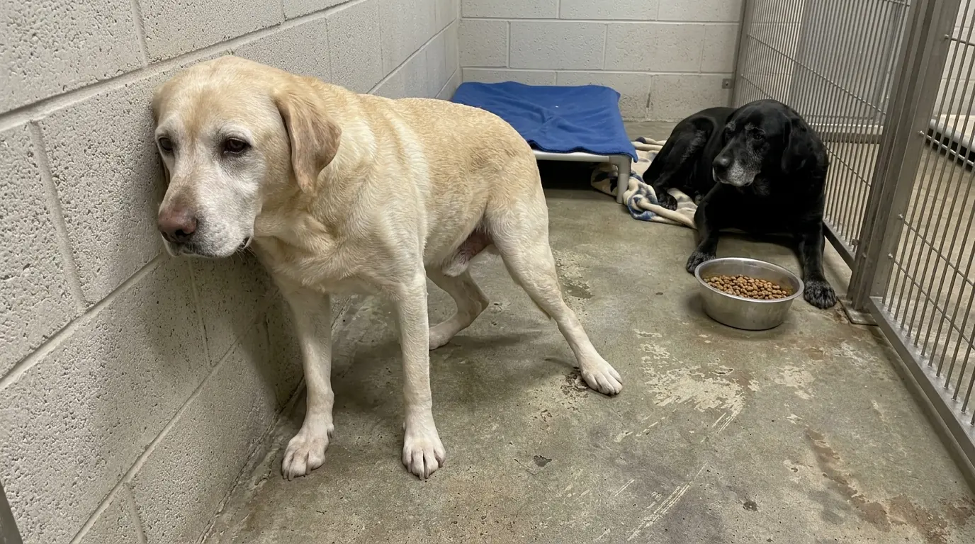 Ranger Won’t Touch His Food Until Cooper Reaches the Bowl—And Some Days, Cooper Can’t Make It