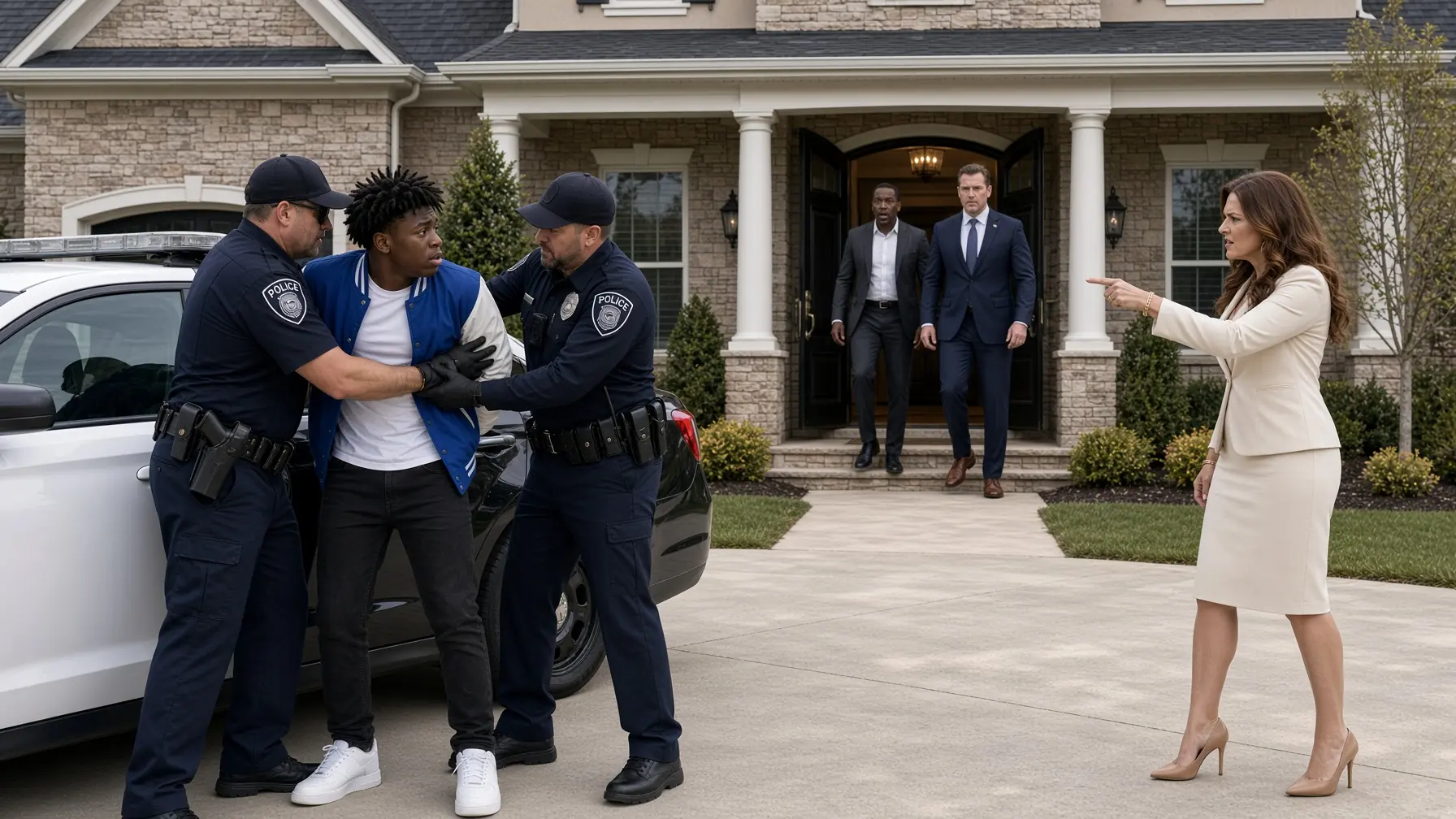 HOA PRESIDENT HAD A BLACK TEEN HANDCUFFED OUTSIDE HIS OWN HOME — THEN THE FRONT DOOR OPENED