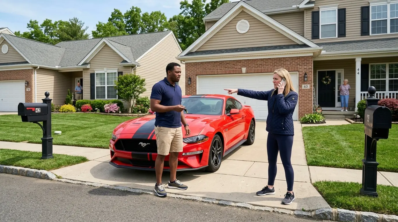 HOA Karen Calls Cops on Black Neighbor Over His OWN Mustang!