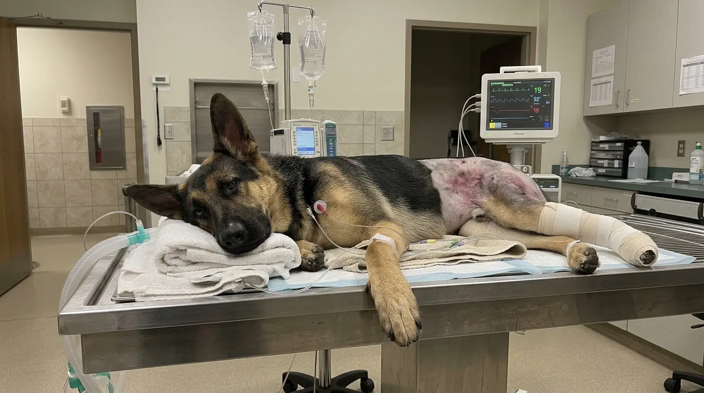 He Made It Off the Highway, but the Damage to His Back Leg Was Worse Than It First Looked