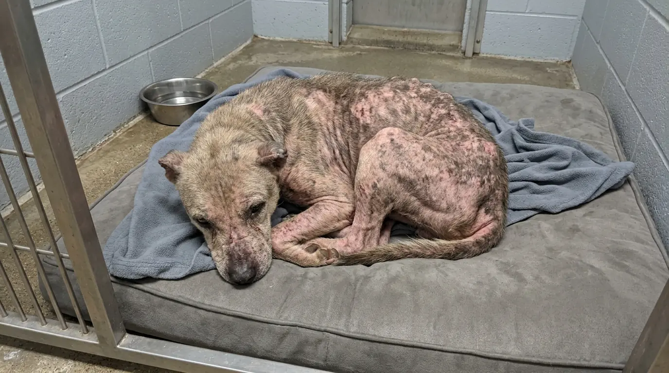 Otis Is Missing Part of His Ear and Most of His Fur—But His Skin Is the Bigger Concern