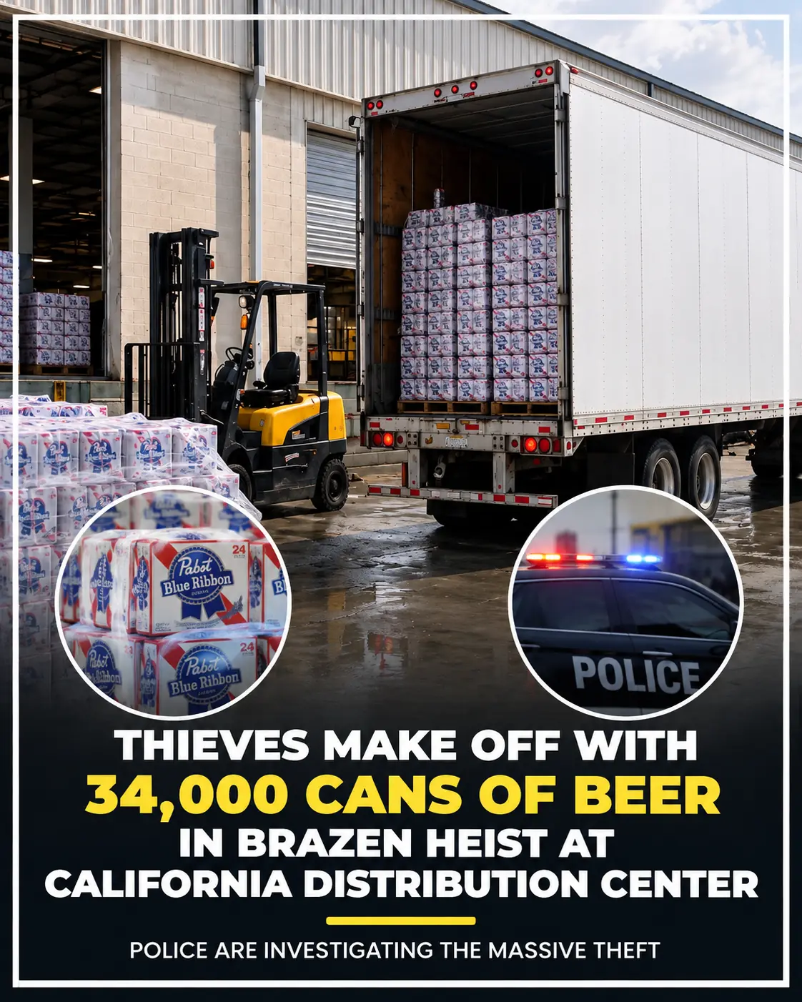 Thieves Stole $70,000 in PBR Beer — Then the Brand Turned It Into a Viral Moment