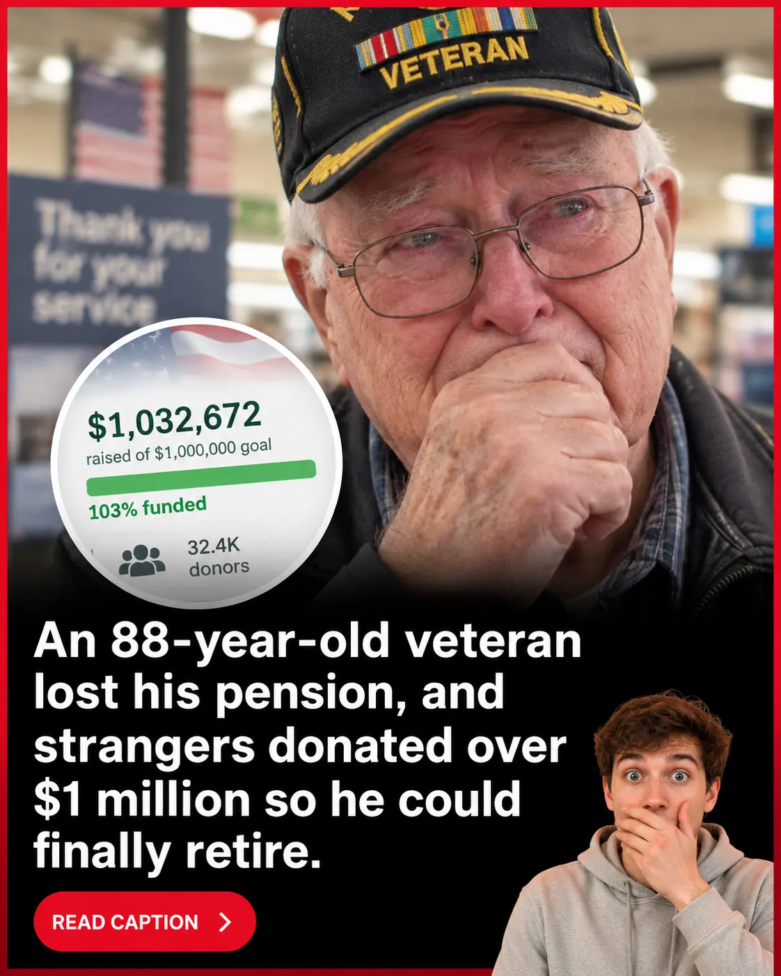 88-Year-Old Army Veteran Was Still Working 40 Hours a Week — Then a Stranger Helped Raise $1.7 Million for His Retirement