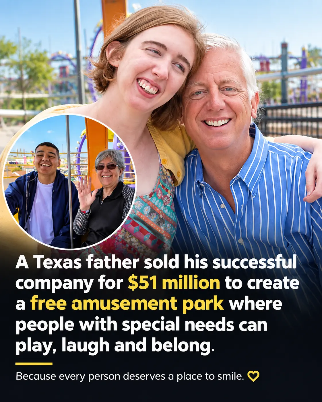 He Saw His Daughter Left Out — So He Built a Theme Park Where Everyone Belongs