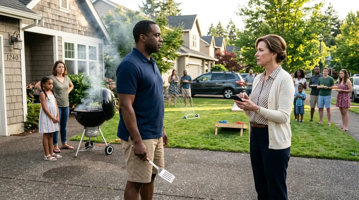 Neighbor Calls Cops on Black Family BBQ — Then the Officers Salute and Say, “Evening, Chief”