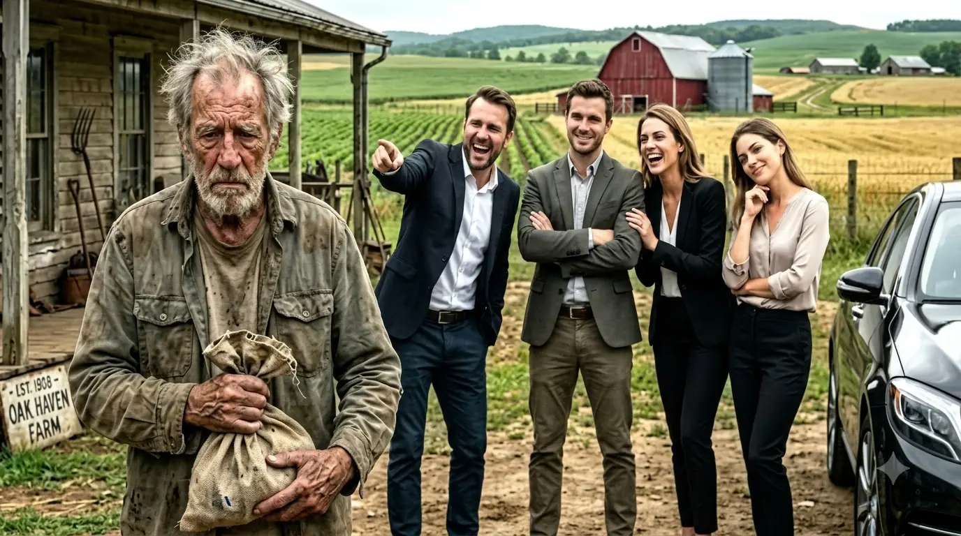 Old Farmer Pretended to Be Poor to Test Which of His 4 Children Truly Loved Him — Only 1 Passed...