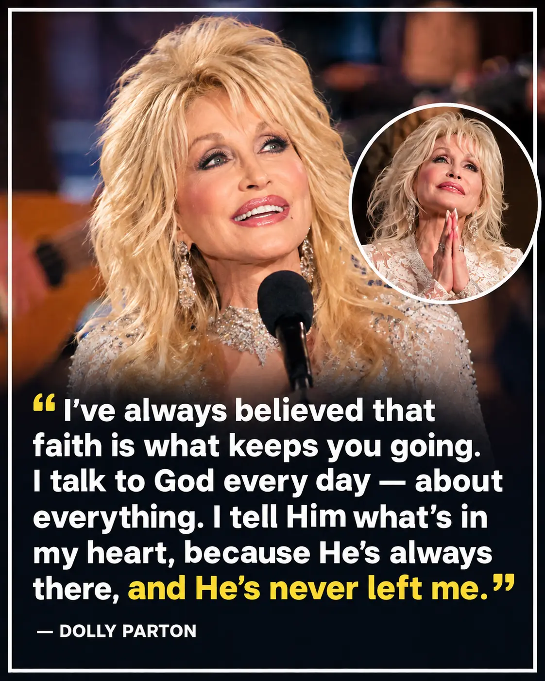 She Called God Her “Co-Writer and Co-Pilot” — The Faith Behind Dolly Parton’s Legacy ❤️