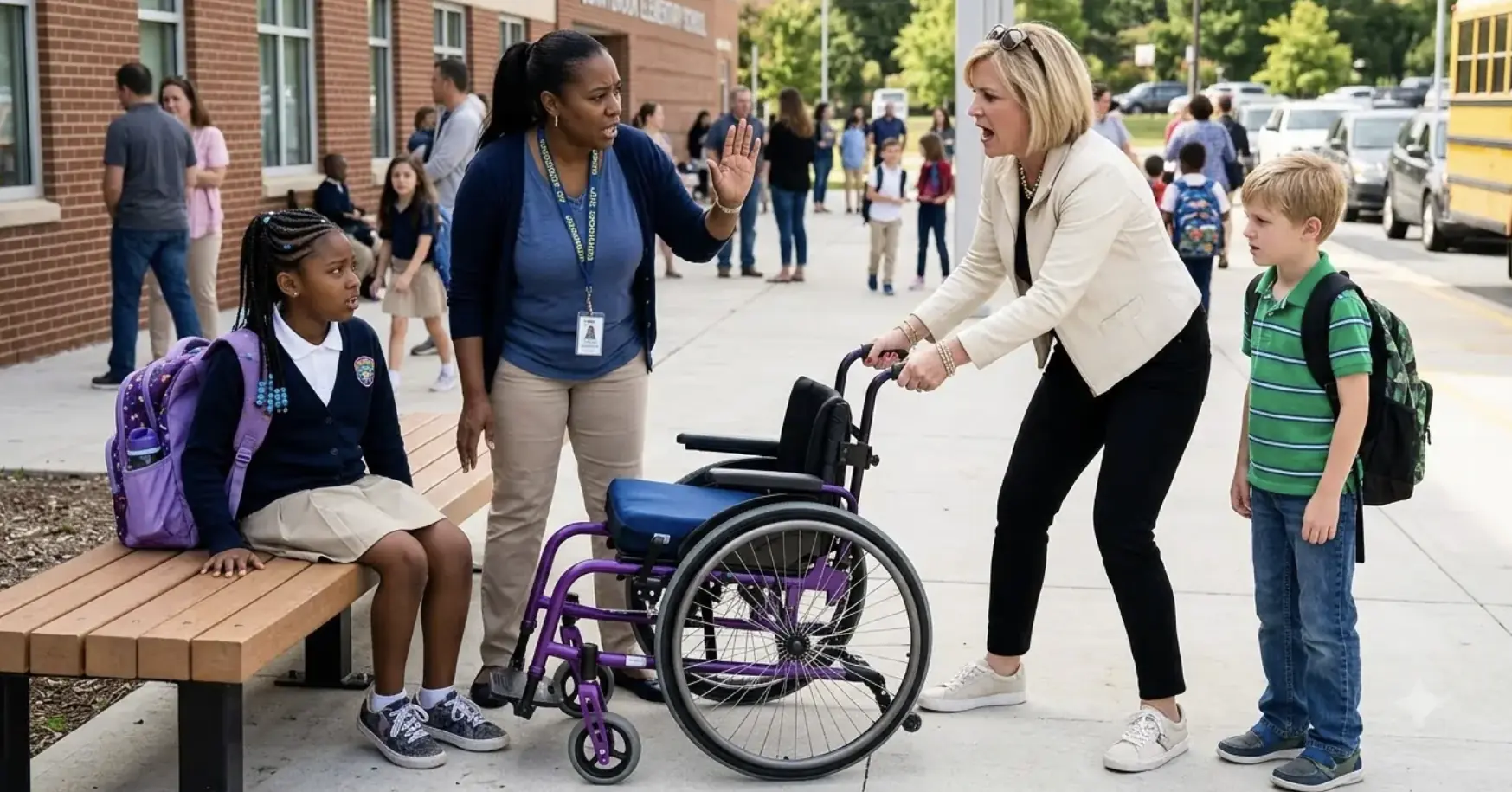 She Took a Girl’s Wheelchair for Her Son — Then the Girl’s Father Had Her Banned From School Grounds