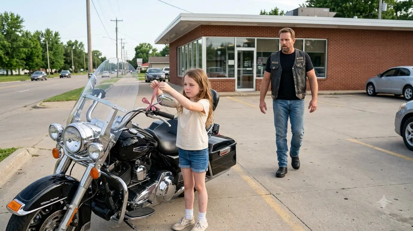 Little Girl Tied a Ribbon to a Biker's Mirror — When 250 Hells Angels Learned Why, They Never Left Her Alone