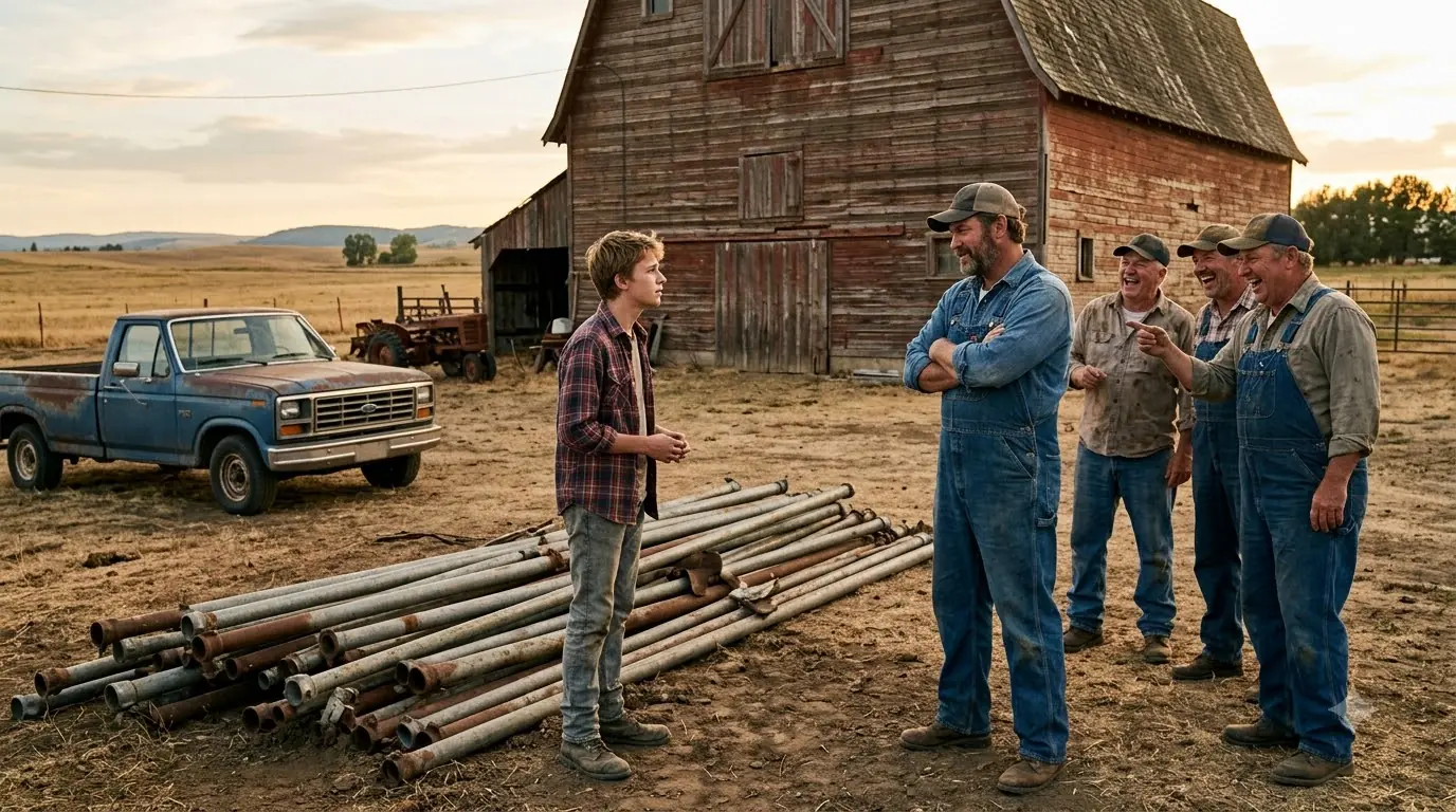They Laughed When a Poor Farm Boy Collected Old Irrigation Pipes — Then His Green Field Saved the Family Farm