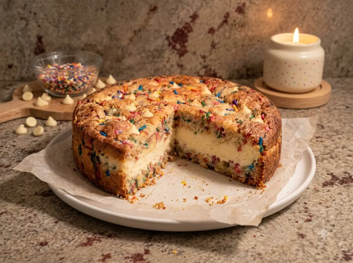 Funfetti Cheesecake Cookie Pie – Gooey, Creamy & Celebration-Ready