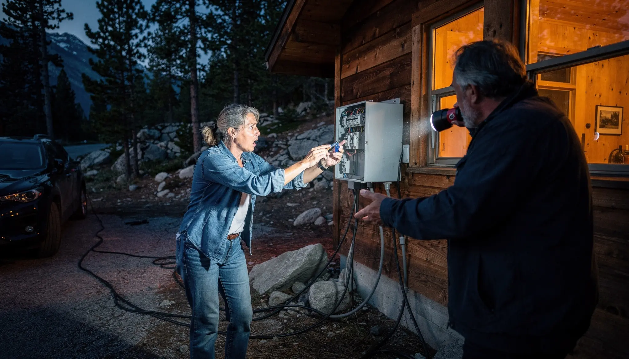 I Caught Karen Stealing Electricity From My Mountain Home — She Called Cops When I Confronted Her!