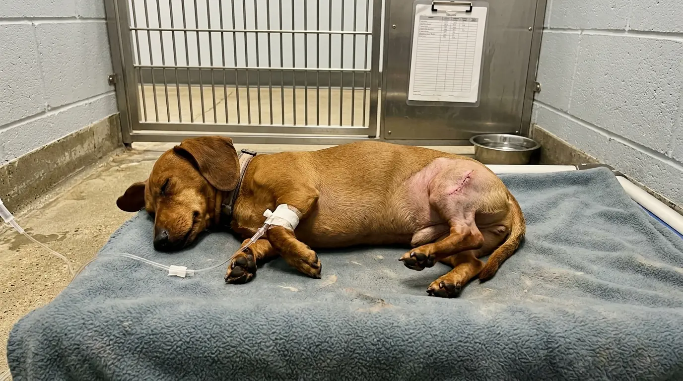 Poppy Still Runs on a Leg That Isn’t There—While She Sleeps, Her Missing Side Keeps Moving With the Others
