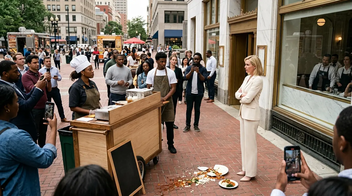 $100K If You Can Cook Better Than My Chef" — Owner Mocked Black Vendor, His 200 Regulars Defected