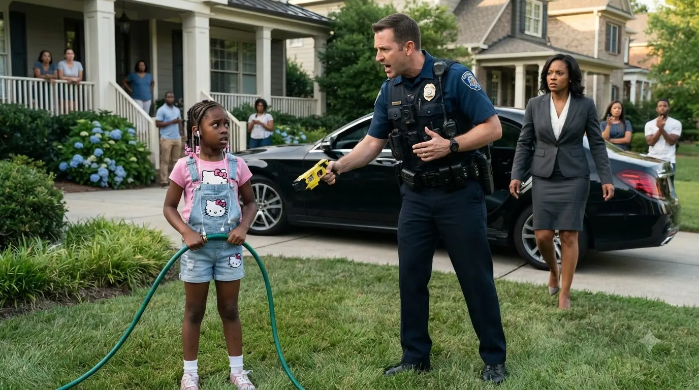 Officer Threatened a Girl Watering Her Own Yard — Then Learned Her Mother Was the District Attorney