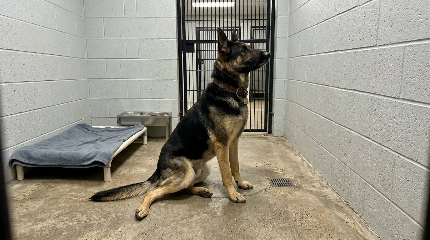 Major Still Sits Like He’s Waiting for His Next Command—Even When His Weak Back Legs Can No Longer Hold Him