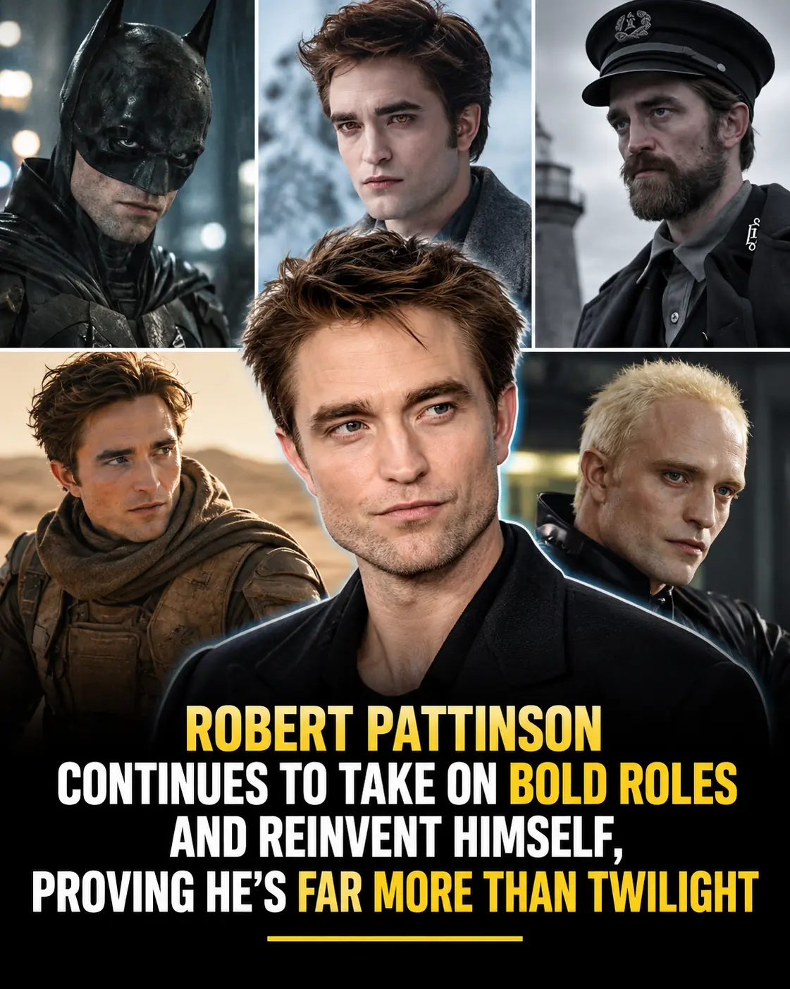 **From Twilight Heartthrob to Batman: Robert Pattinson’s Incredible Hollywood Career Reinvention**