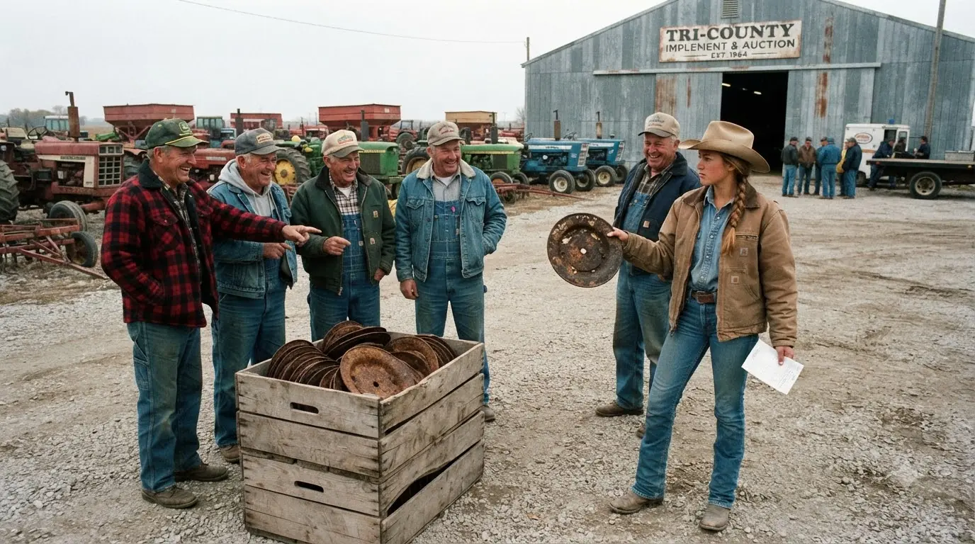 They Laughed When an 18-Year-Old Farm Girl Spent $180 on 900 Rusted Planter Plates — By Spring, Farmers Were Calling Before Sunrise