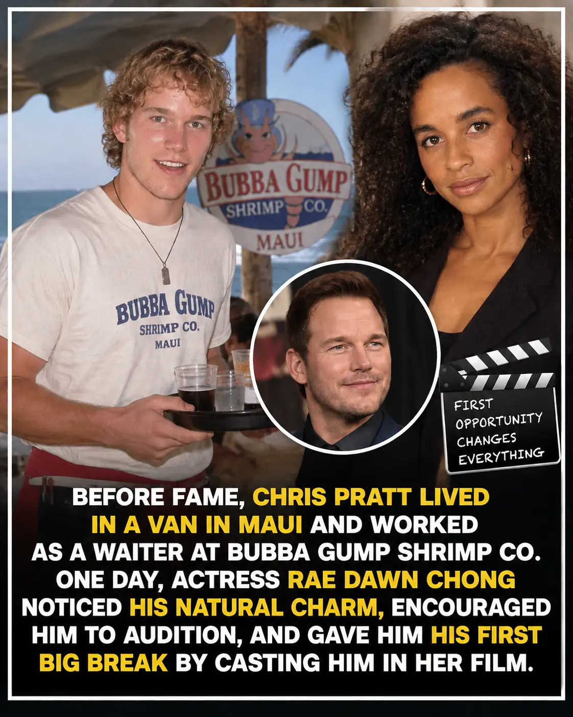 From Waiting Tables in Maui to Hollywood Stardom: The Chance Encounter That Changed Chris Pratt’s Life Forever