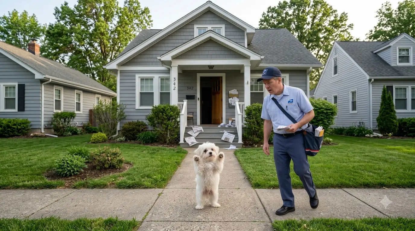 A Desperate Puppy Begged A Mailman For Help — Then He Found The Reason Behind