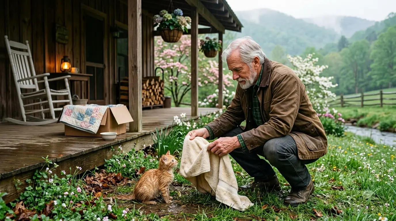 A Lonely Widower Let One Stray Cat Stay on His Meadow — Then the Mountain Became a Refuge No One Expected