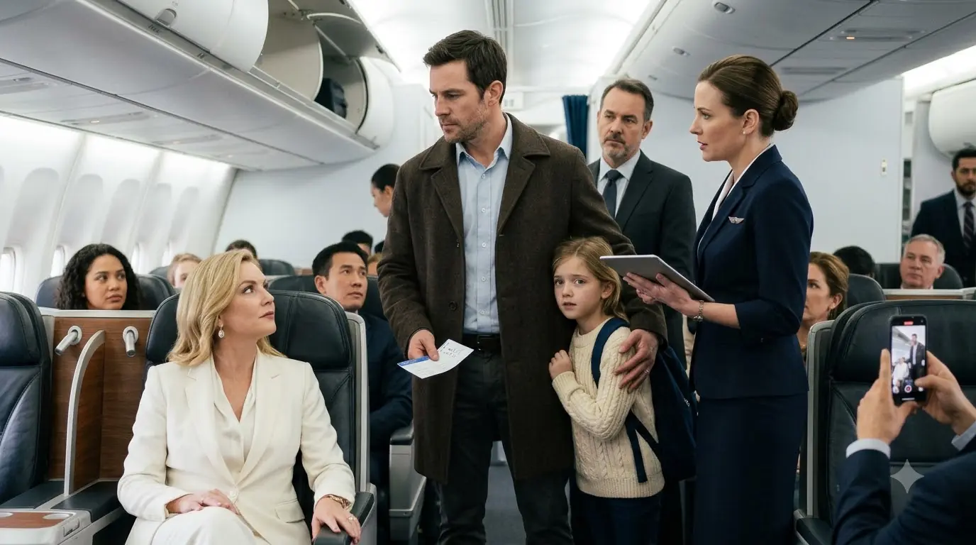 Single Dad Lost His VIP Seat to a Wealthy Passenger — 5 Minutes Later, Everyone Was Evicted