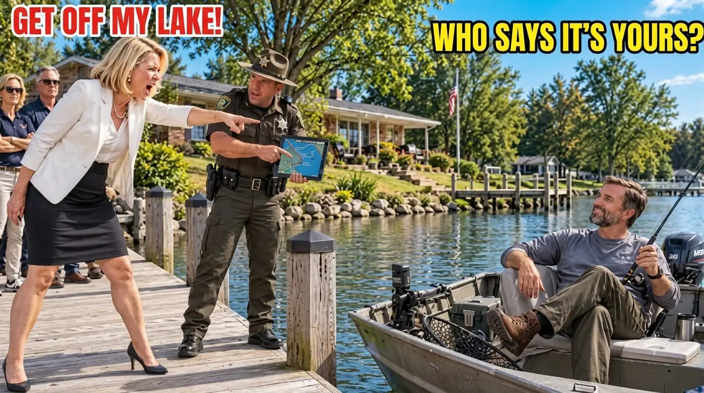 “GET HIM OFF THAT LAKE!” HOA SAID—THEN THE RANGER CHECKED THE PROPERTY MAP