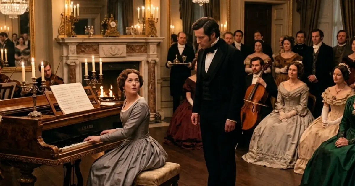 She Finished the Fantasia in Pain — Three Drops Led the Duke to the Piano