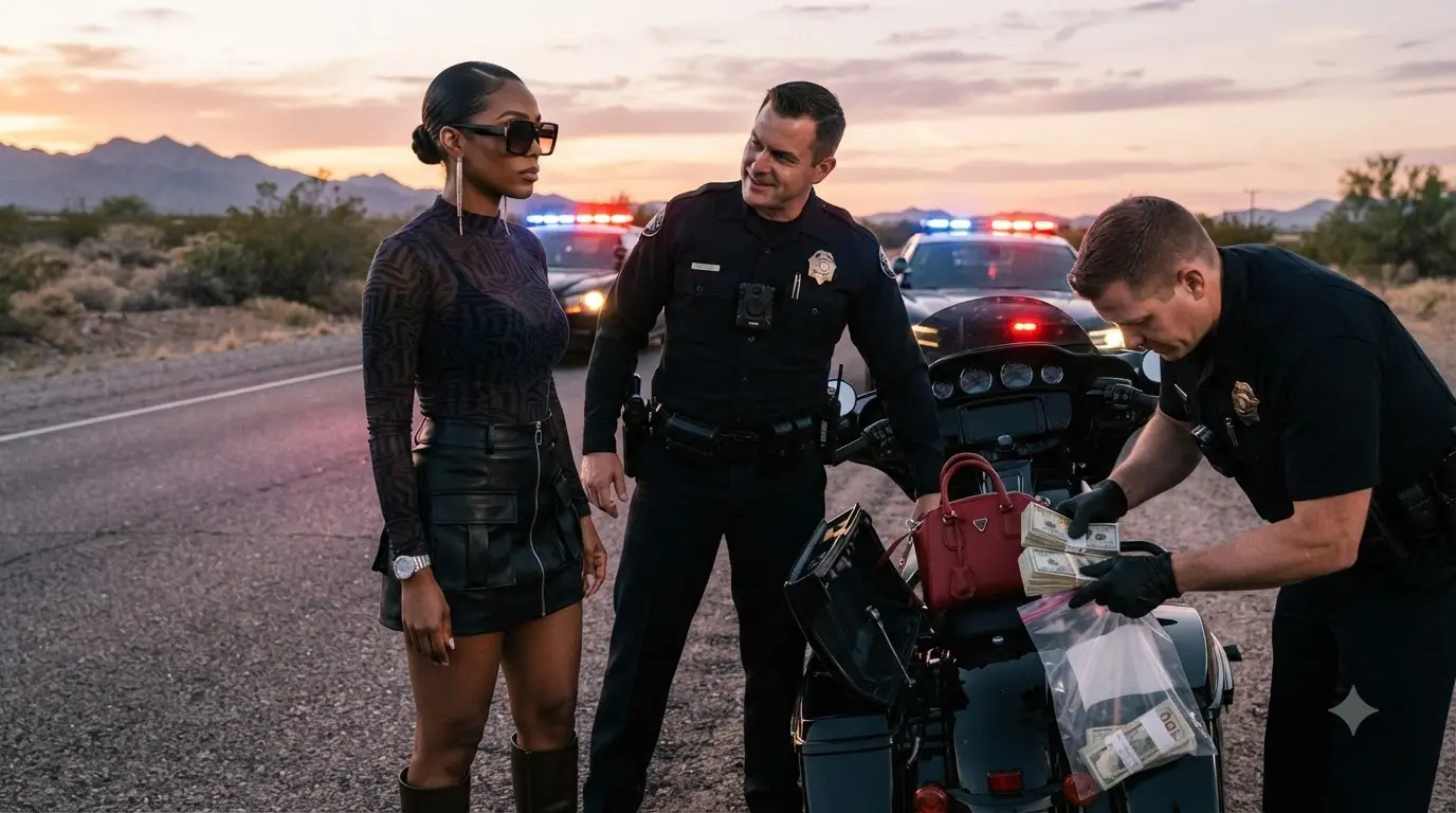 They Took the Cash From Her Saddlebag — Then Both Police Radios Came Alive at Once